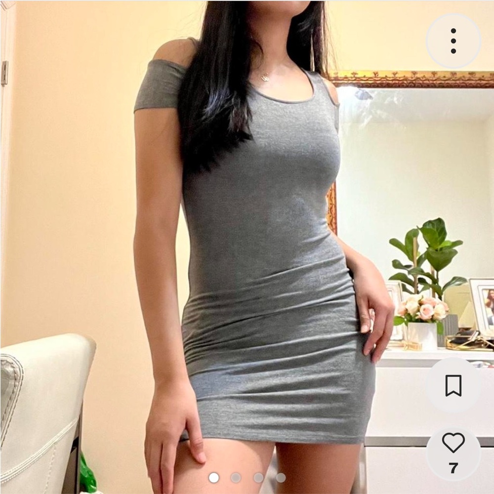 Garage gray mini dress